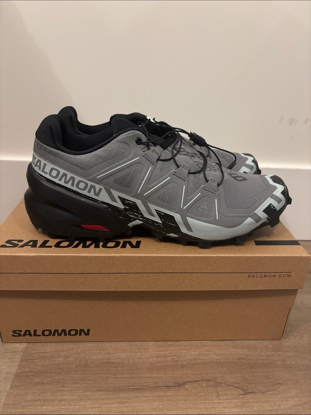 Salomon Men's Speedcross 6 Quiet shade black pearl blue size 8.5 new with box